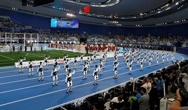 Çin'de Dünya İnsansı Robot Oyunları'nın açılış töreni yapıldı