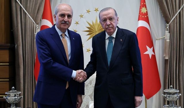 Cumhurbaşkanı Erdoğan, TBMM Başkanı Kurtulmuş'u kabul etti
