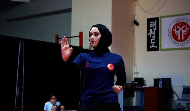Ispartalı milli tekvandocu Nazike Nur Yazıcı'nın hedefi Dünya Şampiyonası'nda kürsü
