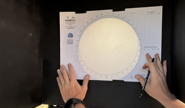 Kandilli Rasathanesi 1947'den bu yana güneşi 'el' ile gözlemliyor