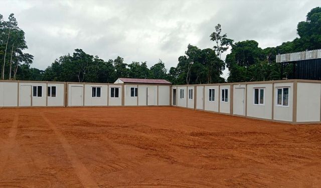 Karmod Gabon'daki maden sahasına modüler konteyner yapılar kurdu