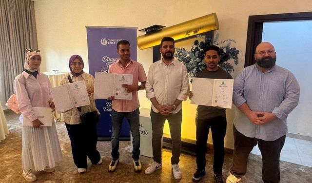 Libya'daki Yunus Emre Enstitüsü Türkçe kurslarında ilk mezuniyet heyecanı