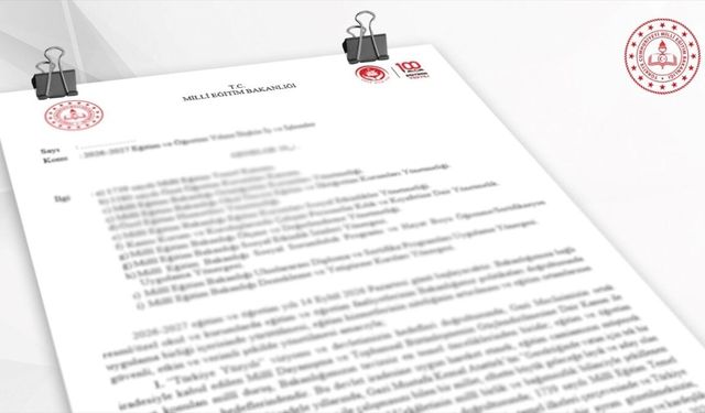 MEB'den '2026-2027 eğitim ve öğretim yılına ilişkin' genelge