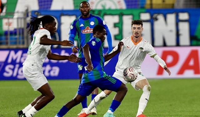 Alanyaspor deplasmanda Çaykur Rizespor'u yendi