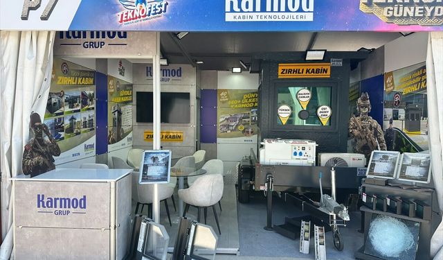 Karmod TEKNOFEST Güneydoğu'da mobil zırhlı kabinlerini sergiliyor