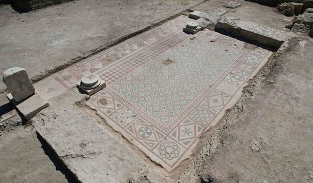 Kastamonu Pompeiopolis Antik Kenti'nde 105 metrekarelik zemin mozaikleri açığa çıkarıldı