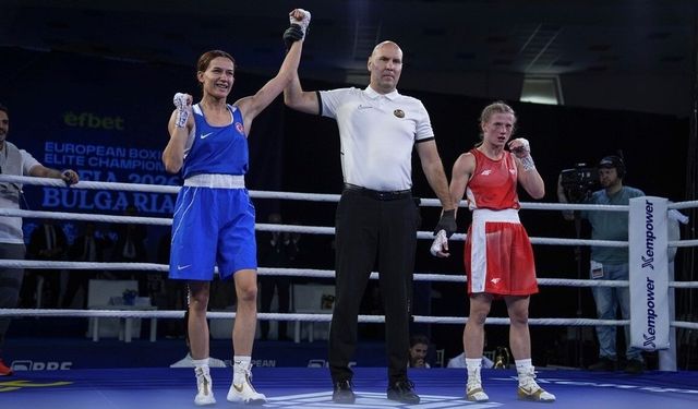 Milli boksör Hatice Akbaş, Avrupa Şampiyonası'nda finale yükseldi
