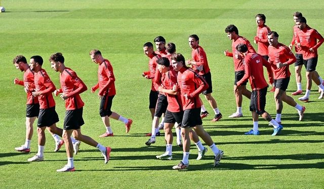 A Milli Futbol Takımı, İtalya maçının hazırlıklarını tamamladı
