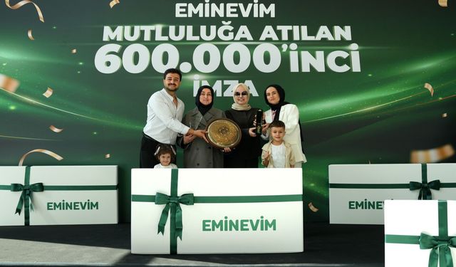 Eminevim'den 600 bininci teslimata özel etkinlik