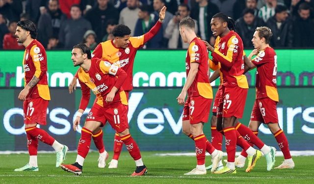 Galatasaray, deplasmanda Konyaspor'u 4-0 yenerek liderliğini sürdürdü