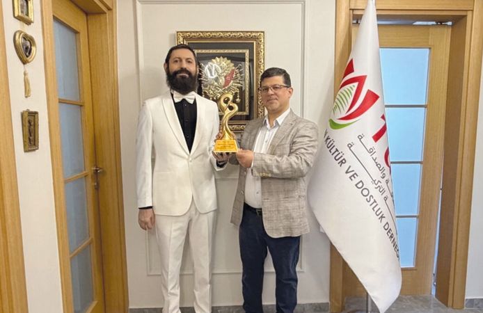 Akif Manaf “Lübnan-Türkiye Dostluk ve Barış Ödülü” ile onurlandırıldı