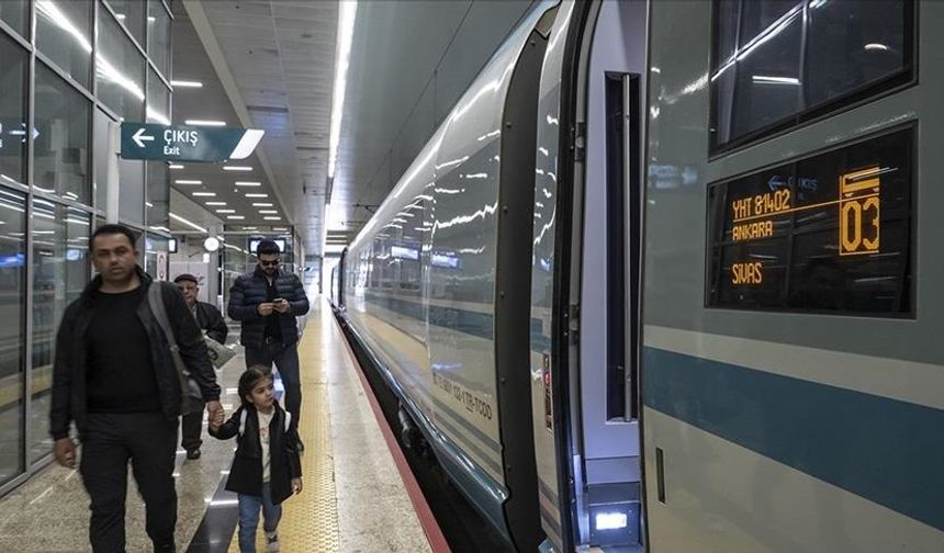Ankara-Sivas Hızlı Tren Hattı'nda 125 binden fazla kişi seyahat etti