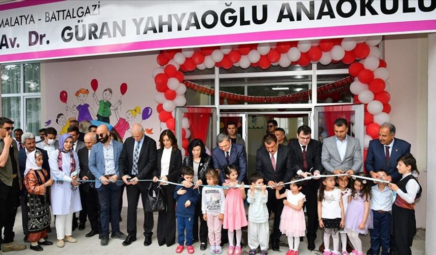 Malatya'da hayırsever tarafından yapılan anaokulu açıldı