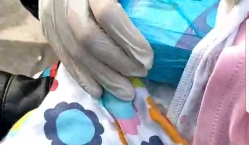 Kırklareli'nde 3 aylık bebeğin üzerinde uyuşturucu çıktı