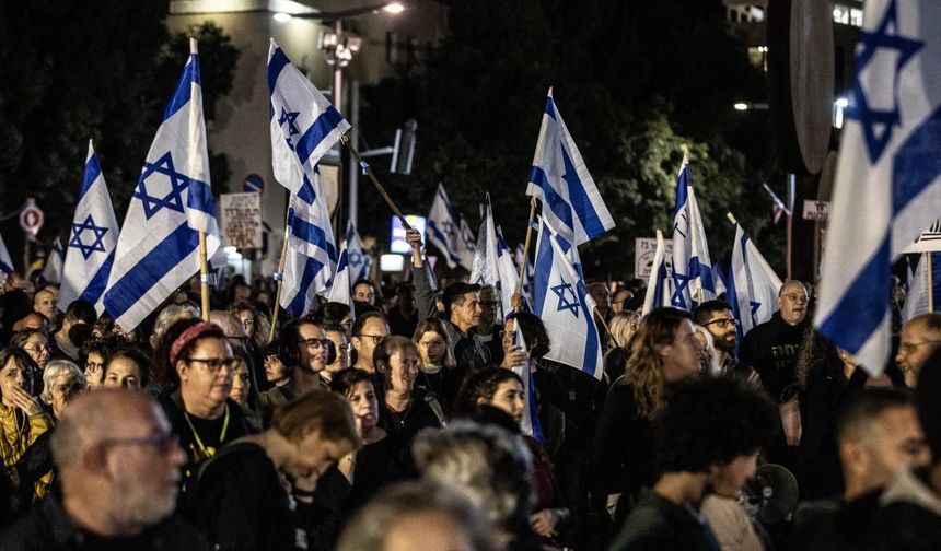 İsrailliler, erken seçim talebiyle gösteri düzenledi