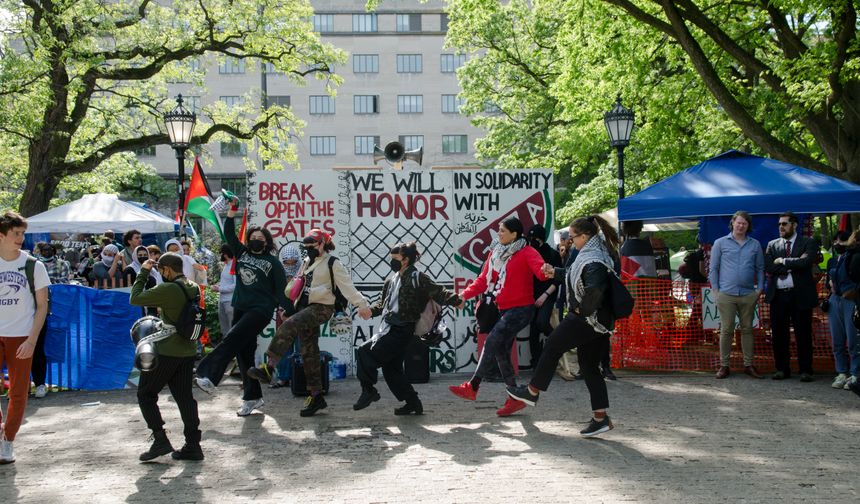 Chicago Üniversitesi'ndeki Gazze protestosu devam ediyor