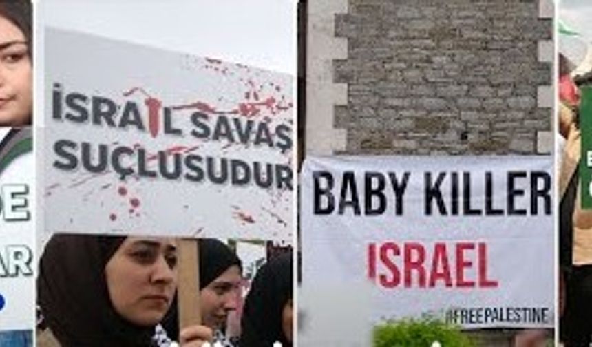 Türkiye'deki üniversite öğrencilerinden Filistin'e destek