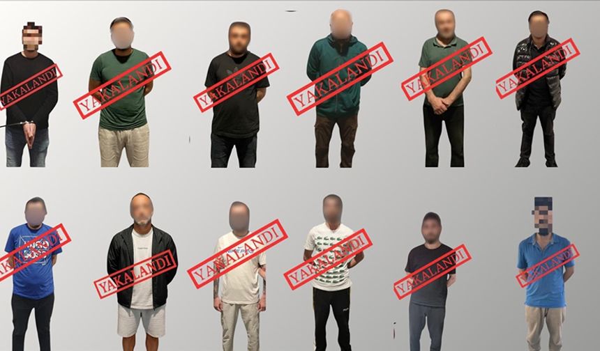 Kırmızı bültenle aranan 11, ulusal seviyede aranan 1 kişi yakalanarak Türkiye'ye getirildi