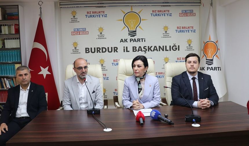 AK Parti Genel Başkan Yardımcısı Ayan, Burdur'da konuştu: