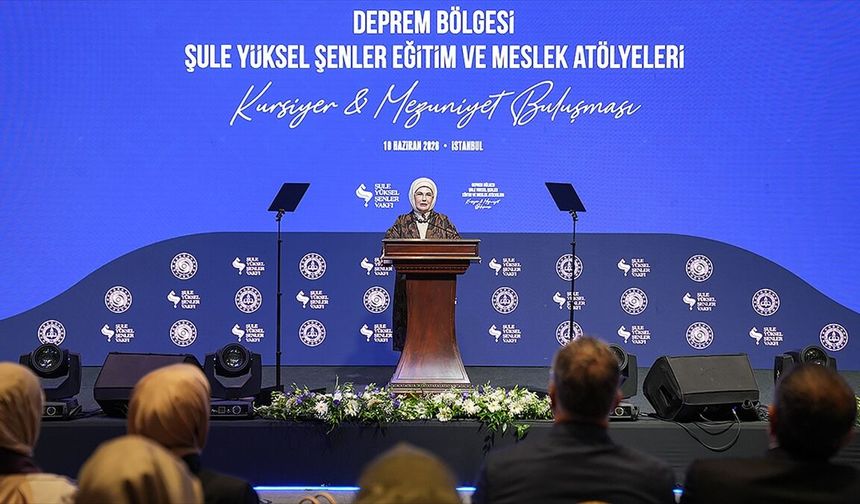 Emine Erdoğan'dan 'Şule Yüksel Şenler Eğitim ve Meslek Atölyeleri'ne ilişkin paylaşım