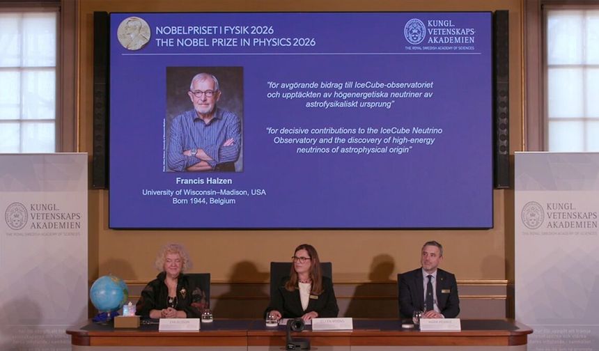 2026 Nobel Fizik Ödülü'nü astrofiziksel kökenli nötrinoların keşfi dolayısıyla Francis Halzen kazandı