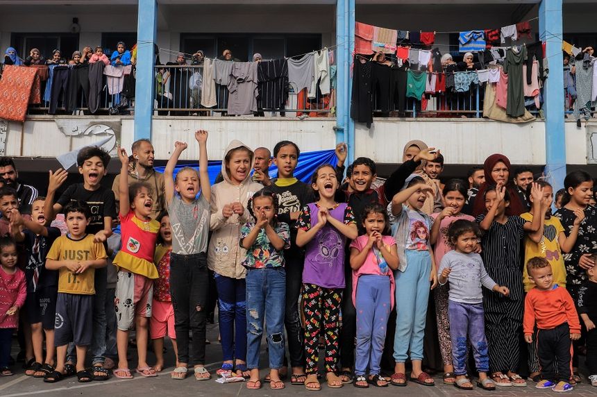 Gazzeli çocuklar savaş psikolojisinden uzaklaşmak için oyun oynadı