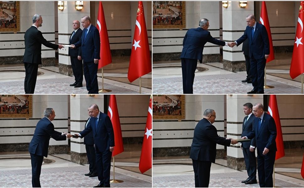 Cumhurbaşkanı Erdoğan, 4 ülkenin büyükelçisini kabul etti