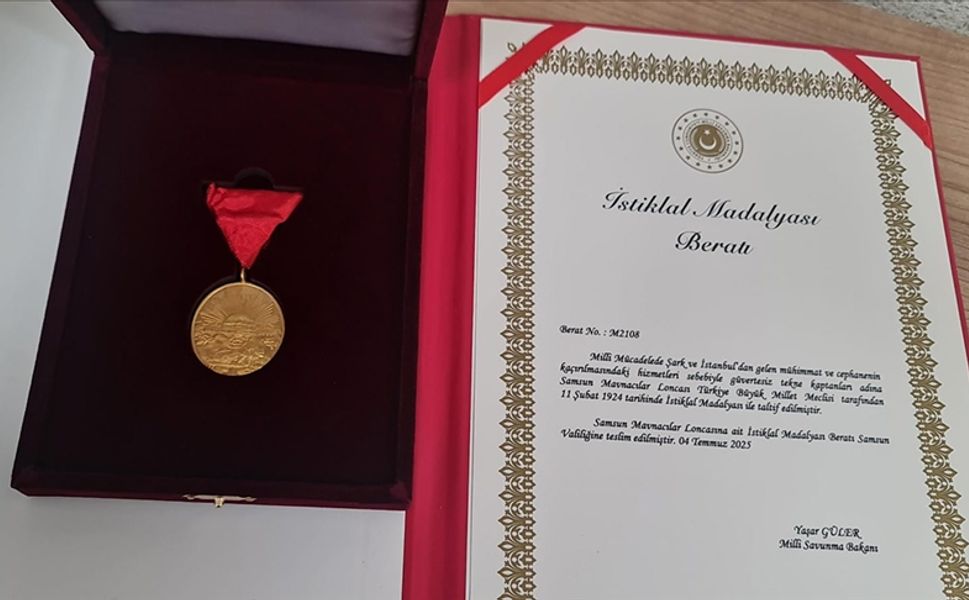 Samsun'a, İstiklal Madalyası takdim edilecek