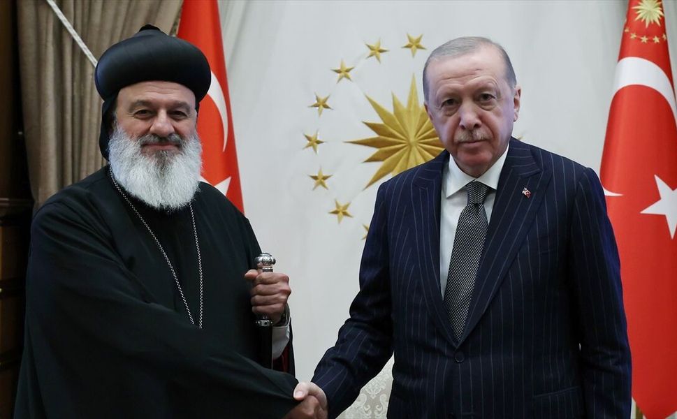 Cumhurbaşkanı Erdoğan, Süryani Ortodoks Kilisesi Patriğini kabul etti