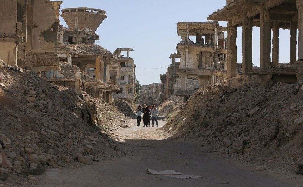 Filistinli mültecilerin yaşadığı Yermuk Kampı Suriye savaşının ağır yıkımının sembollerinden biri olmayı sürdürüyor