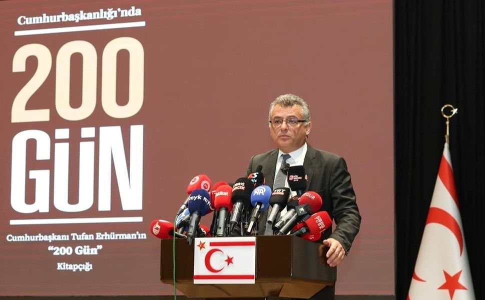 KKTC Cumhurbaşkanı Erhürman'dan Cumhurbaşkanı Erdoğan'ın açıklamalarına destek