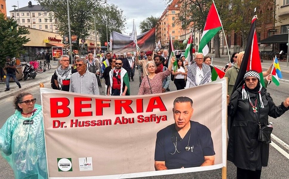 İsveç'te İsrail'in Filistin ve Lübnan'a yönelik saldırıları protesto edildi