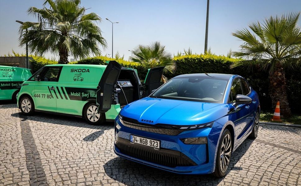 Skoda'dan mobil şarj istasyonlarıyla yılın ilk 6 ayında 1070 elektrikli araca destek