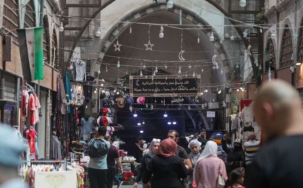 Suriye'de savaşın yaralarını saran tarihi Osmanlı Kapalı Çarşısı yeniden hayat buluyor
