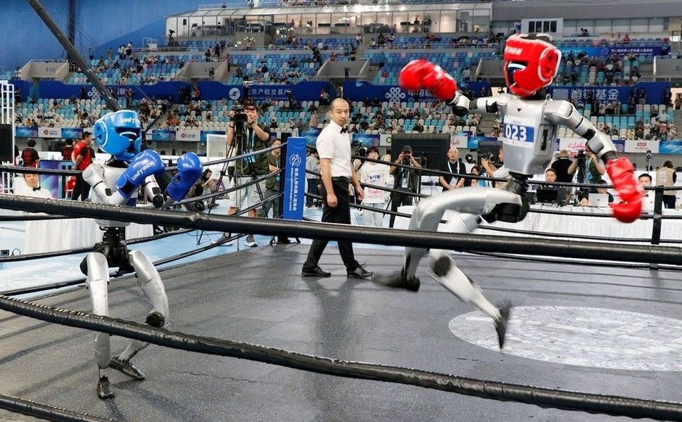Çin'de Dünya İnsansı Robot Oyunları'nın final müsabakaları yapıldı