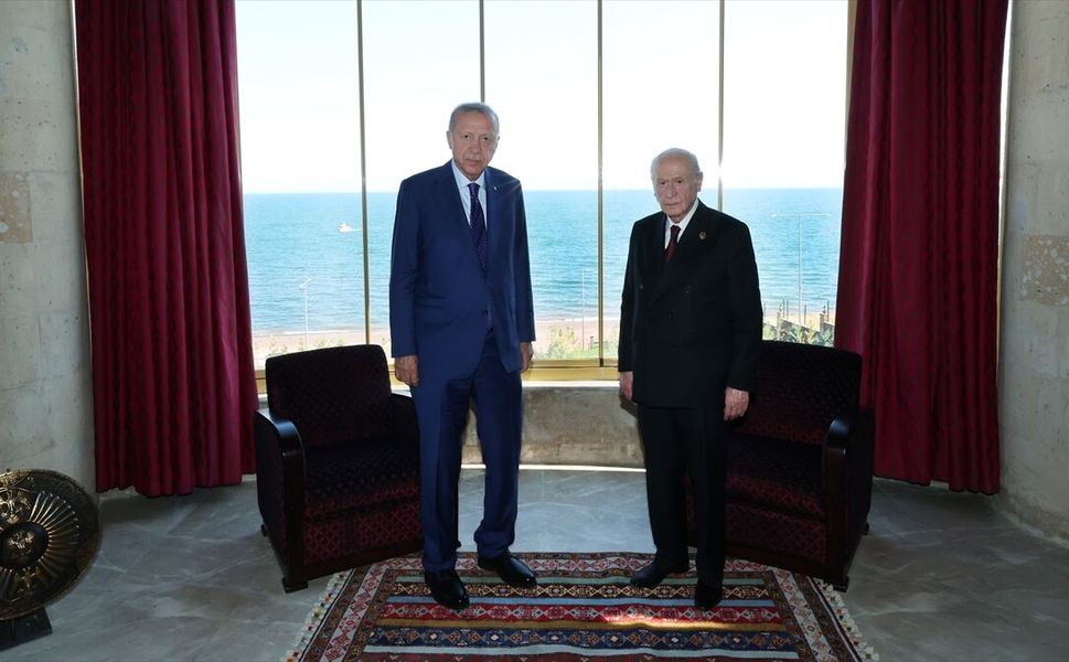 Cumhurbaşkanı Erdoğan, MHP Genel Başkanı Bahçeli ile görüştü