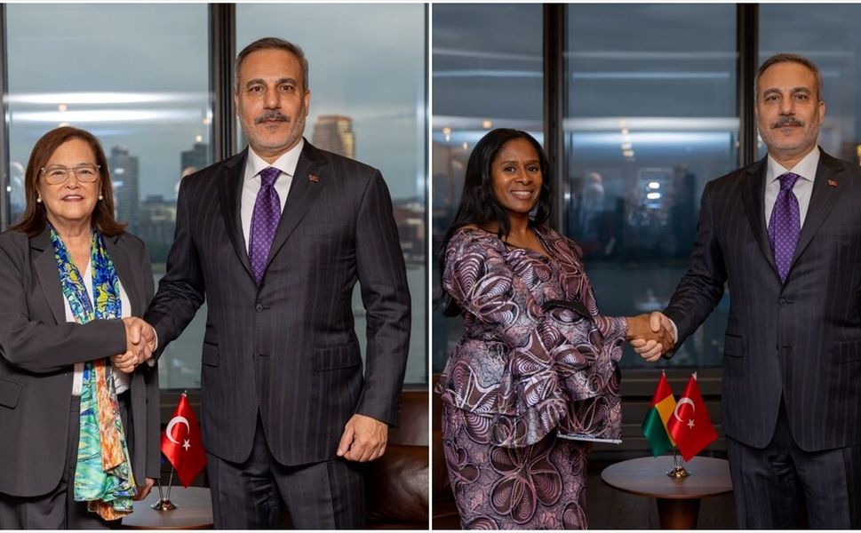 Bakan Fidan Venezuelalı, El Salvadorlu ve Gine Bissaulu mevkidaşlarıyla New York'ta görüştü