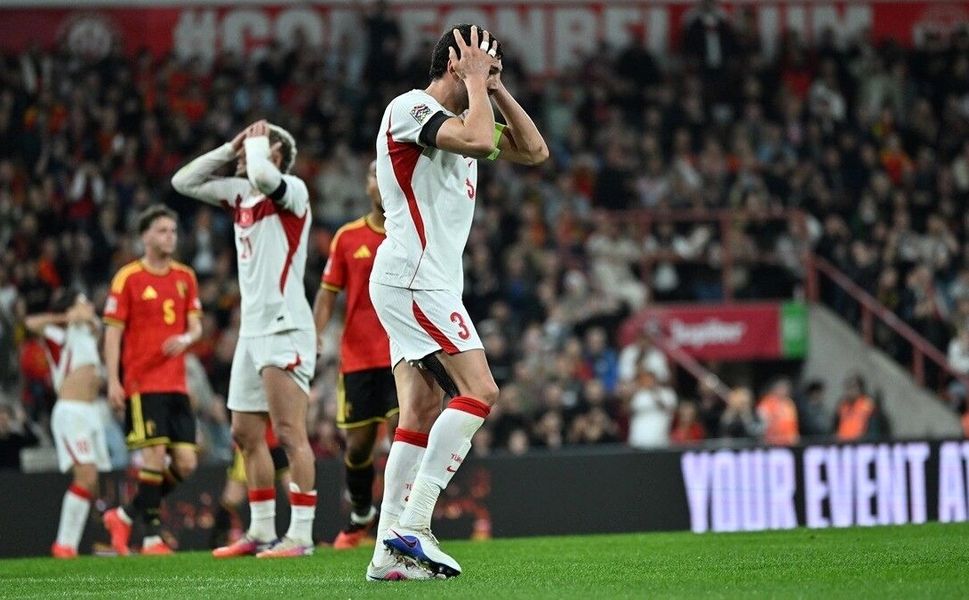 A Milli Futbol Takımı, Belçika'ya 3-0 mağlup oldu