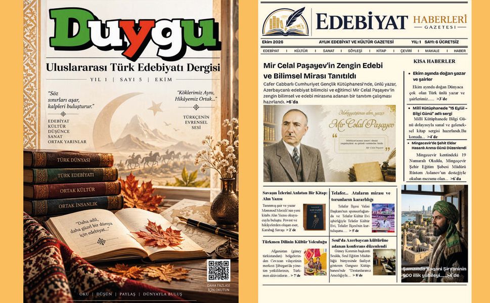 “Duygu” Uluslararası Türk Edebiyatı Dergisi’nin 5. sayısı çıktı