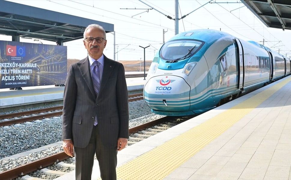 Halkalı-Kapıkule Hızlı Tren Hattı'nın Çerkezköy-Kapıkule kesimi yarın hizmete açılacak