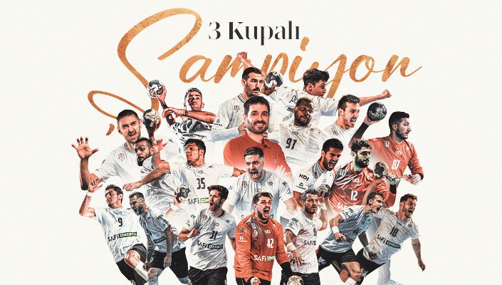 Hentbol Super Lig Sampiyonu Besiktas Safi Cimento 705X400