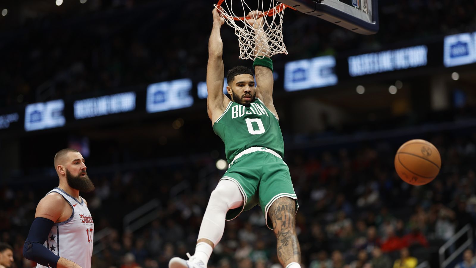 Celtics Zirveye Yürüyor, Wizards Dibe Vuruyor 112 98 3