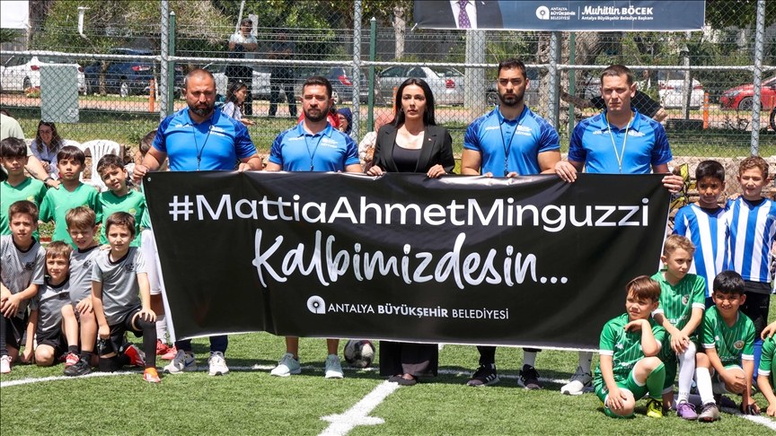 Antalya'da Mattia Ahmet Minguzzi anısına futbol turnuvası düzenlendi