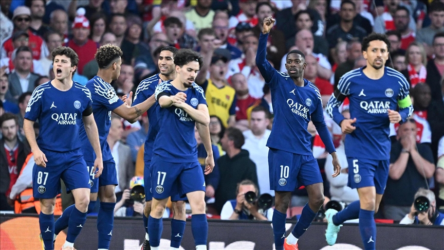 Devler Ligi'nde PSG deplasmanda Arsenal'i mağlup etti
