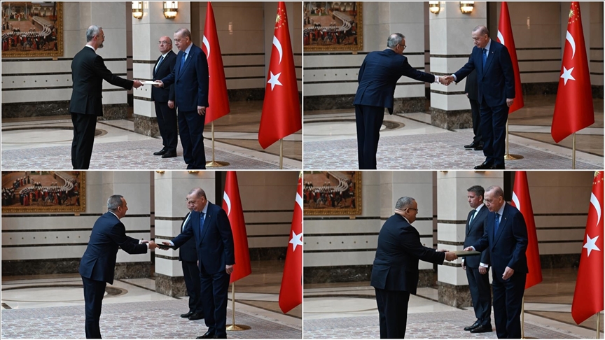 Cumhurbaşkanı Erdoğan, 4 ülkenin büyükelçisini kabul etti