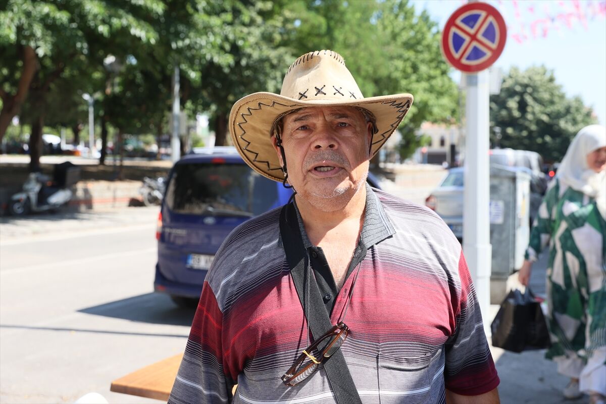 Edirne'de sıcak hava etkili oluyor