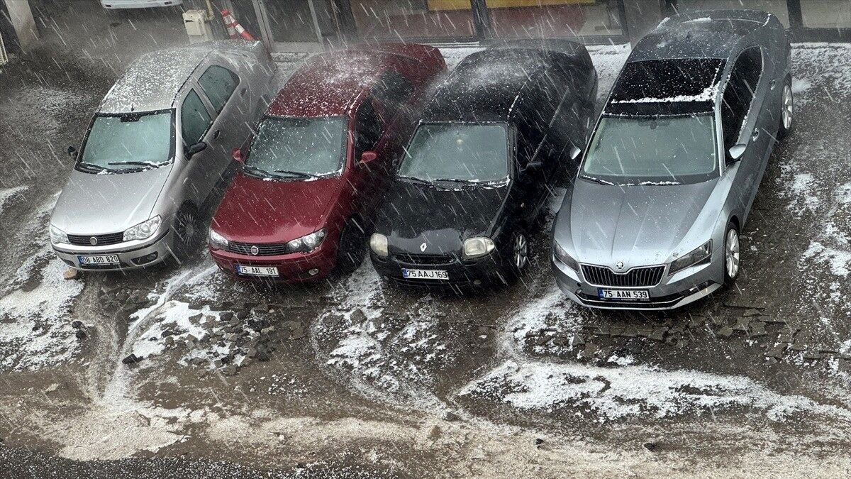 Ardahan'da sağanak ve dolu etkili oldu
