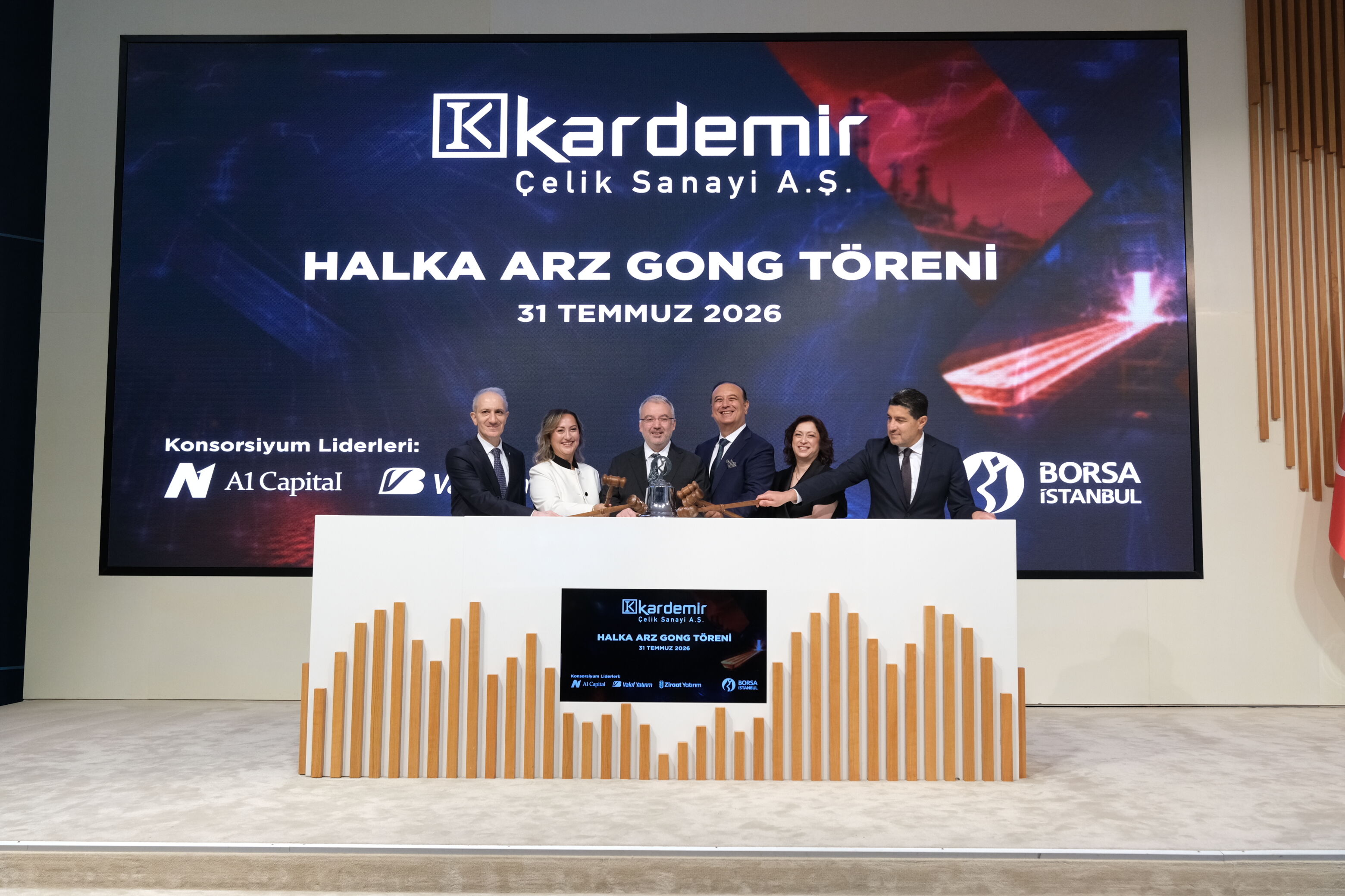 Borsa İstanbul'da gong Kardemir Çelik için çaldı