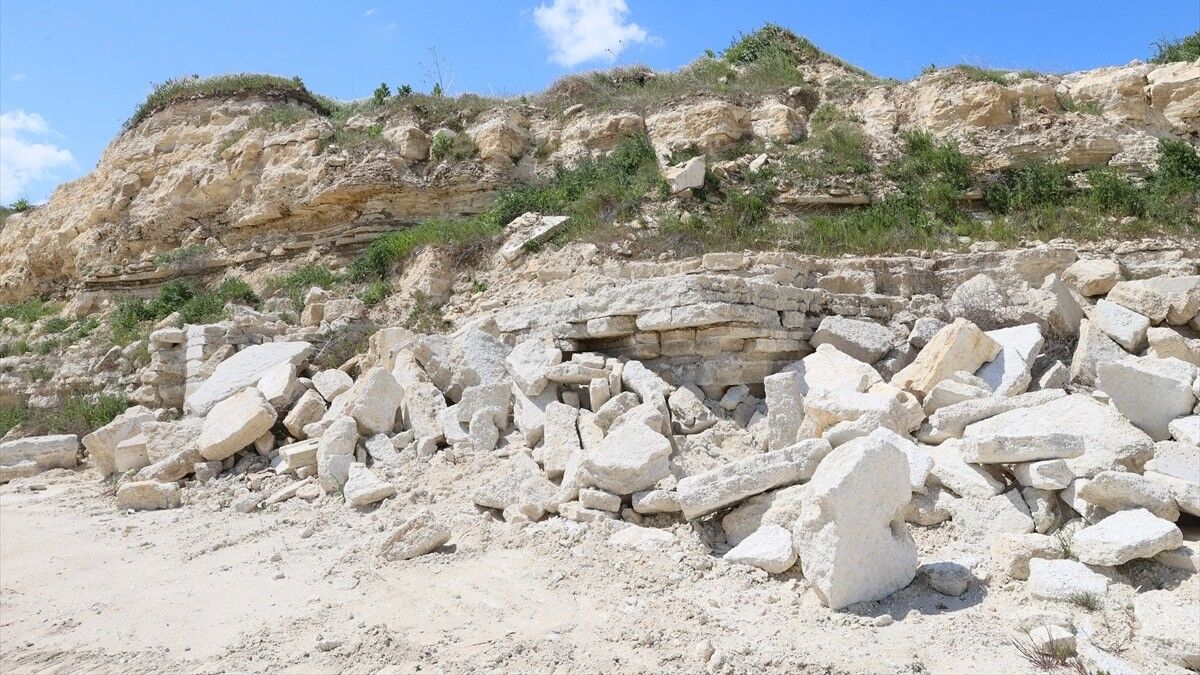 Edirne'den çıkan küfeki taşı ilk kez Ayasofya restorasyonunda kullanılıyor