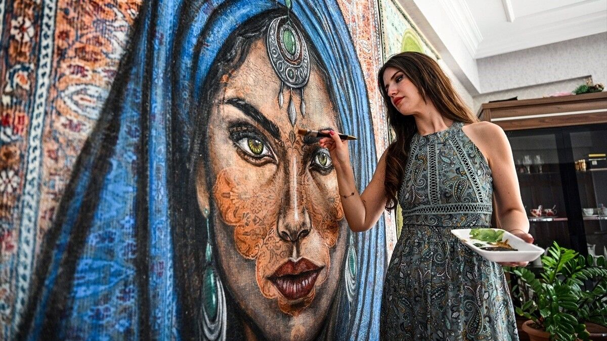 Bilgisayar mühendisi halıları portre çizimleriyle sanat eserine dönüştürüyor